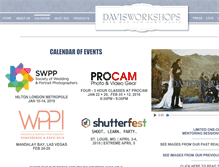 Tablet Screenshot of davisworkshops.com